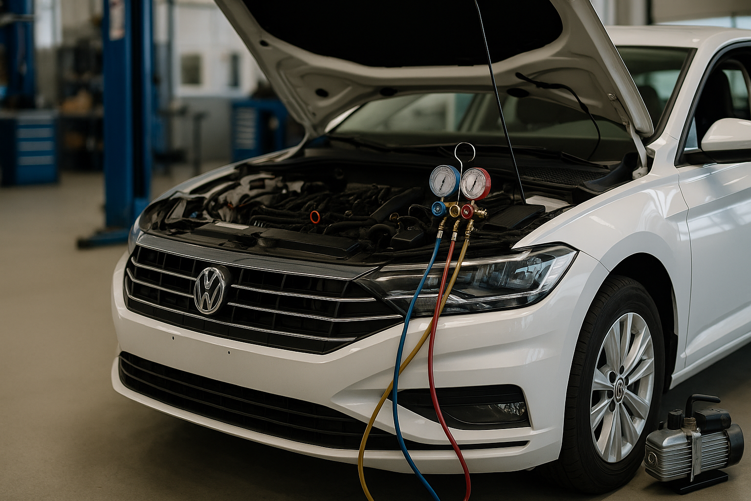Ar condicionado automotivo Jetta não está gelando