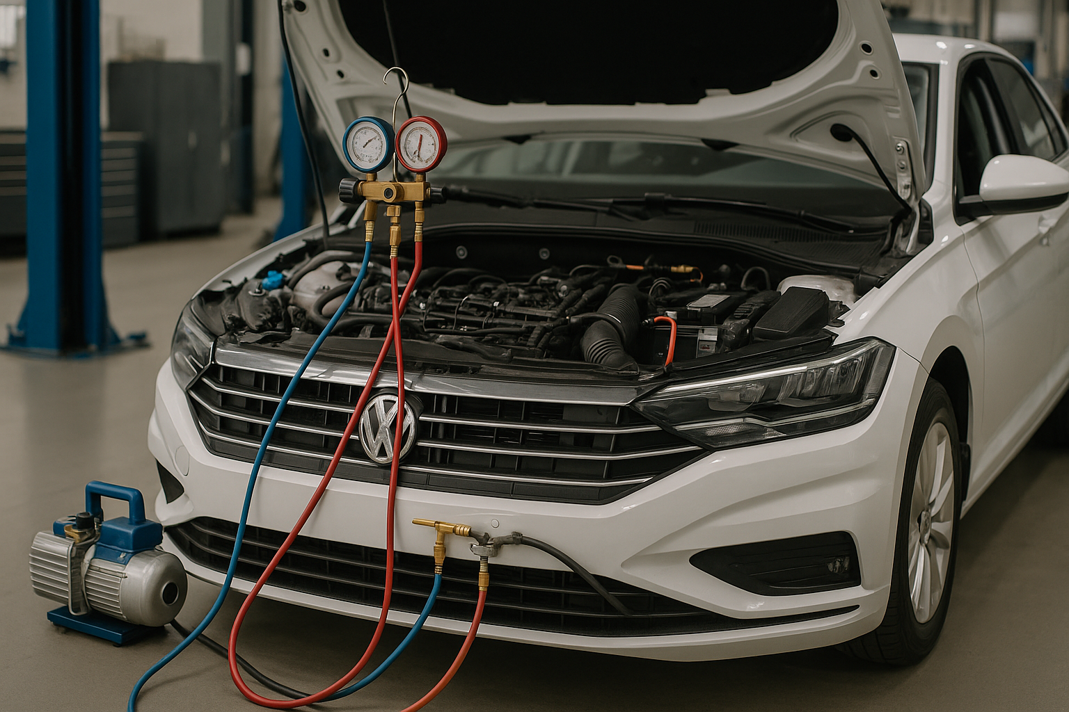 Ar condicionado automotivo Jetta não está gelando